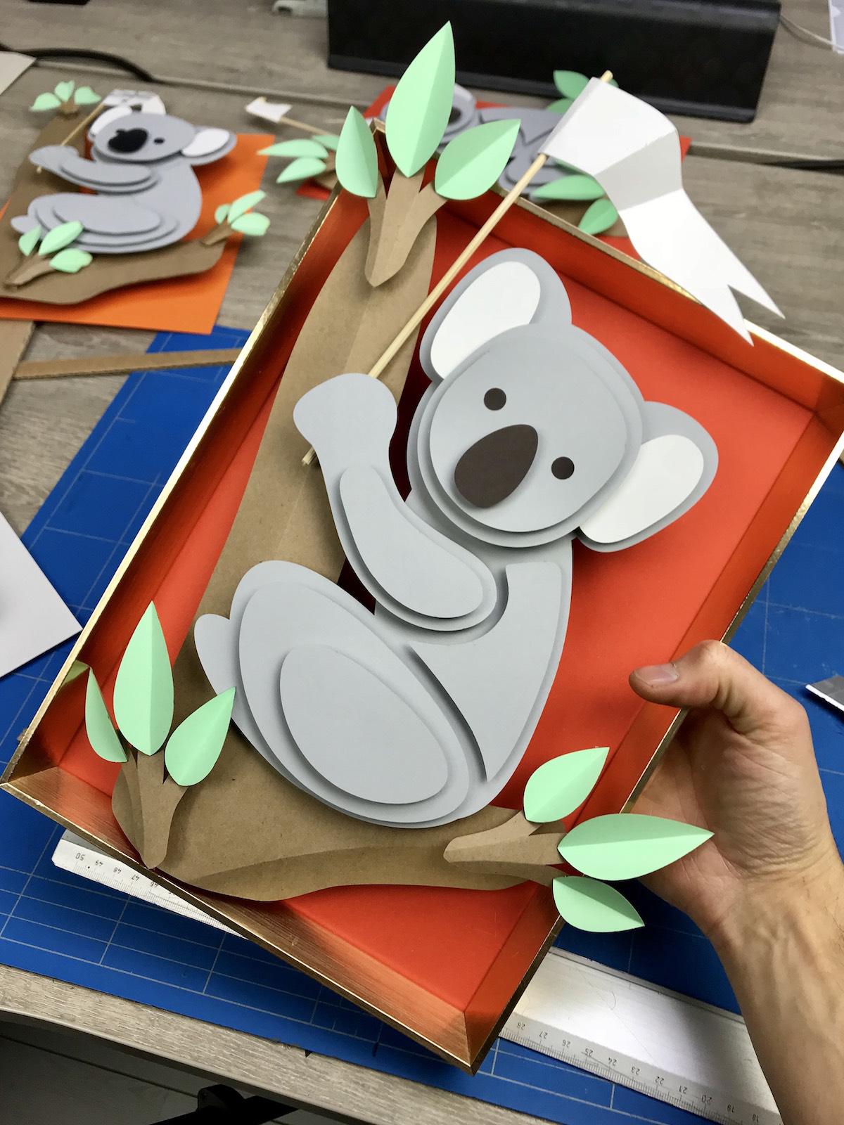made this printable koala template to collect a little bit