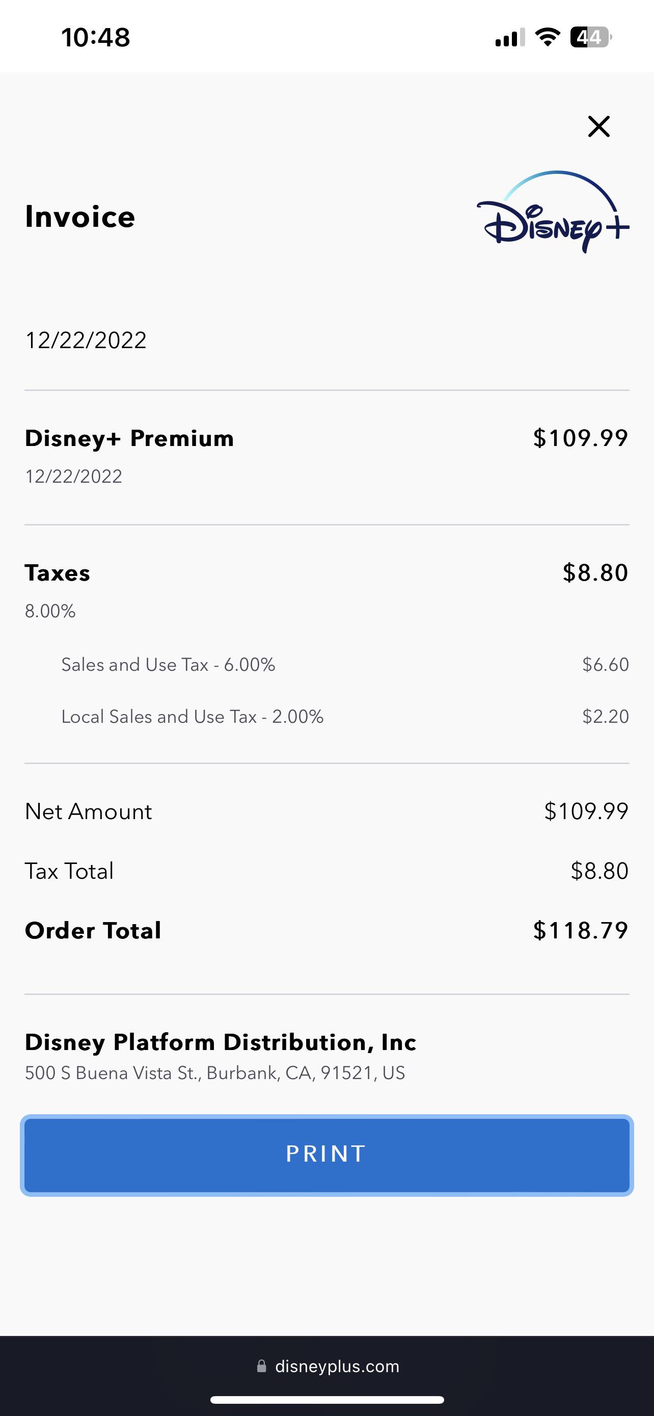 The increase of Disney+ Annual subscription : rDisneyPlus