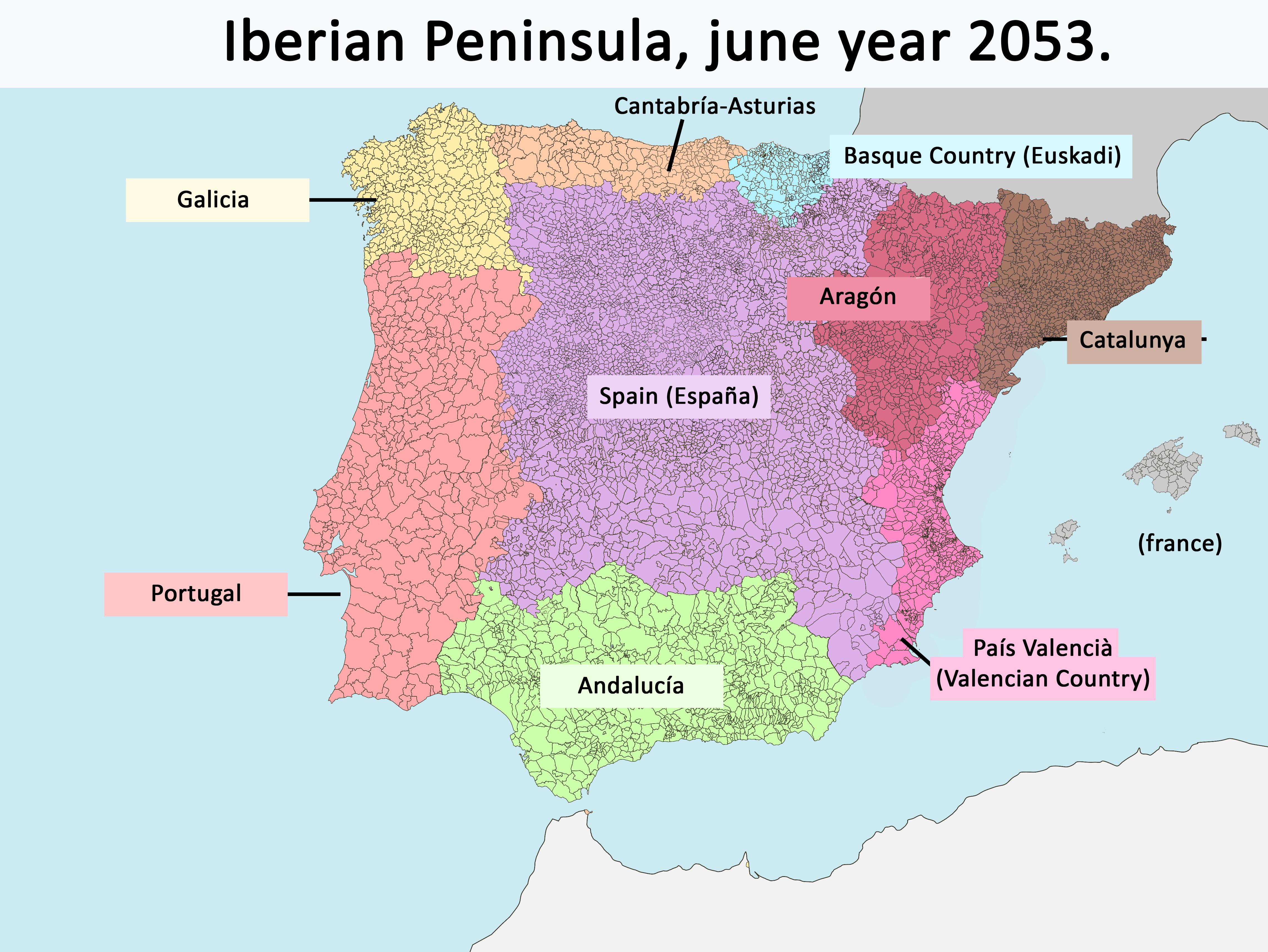 Iberian Peninsula Countries.