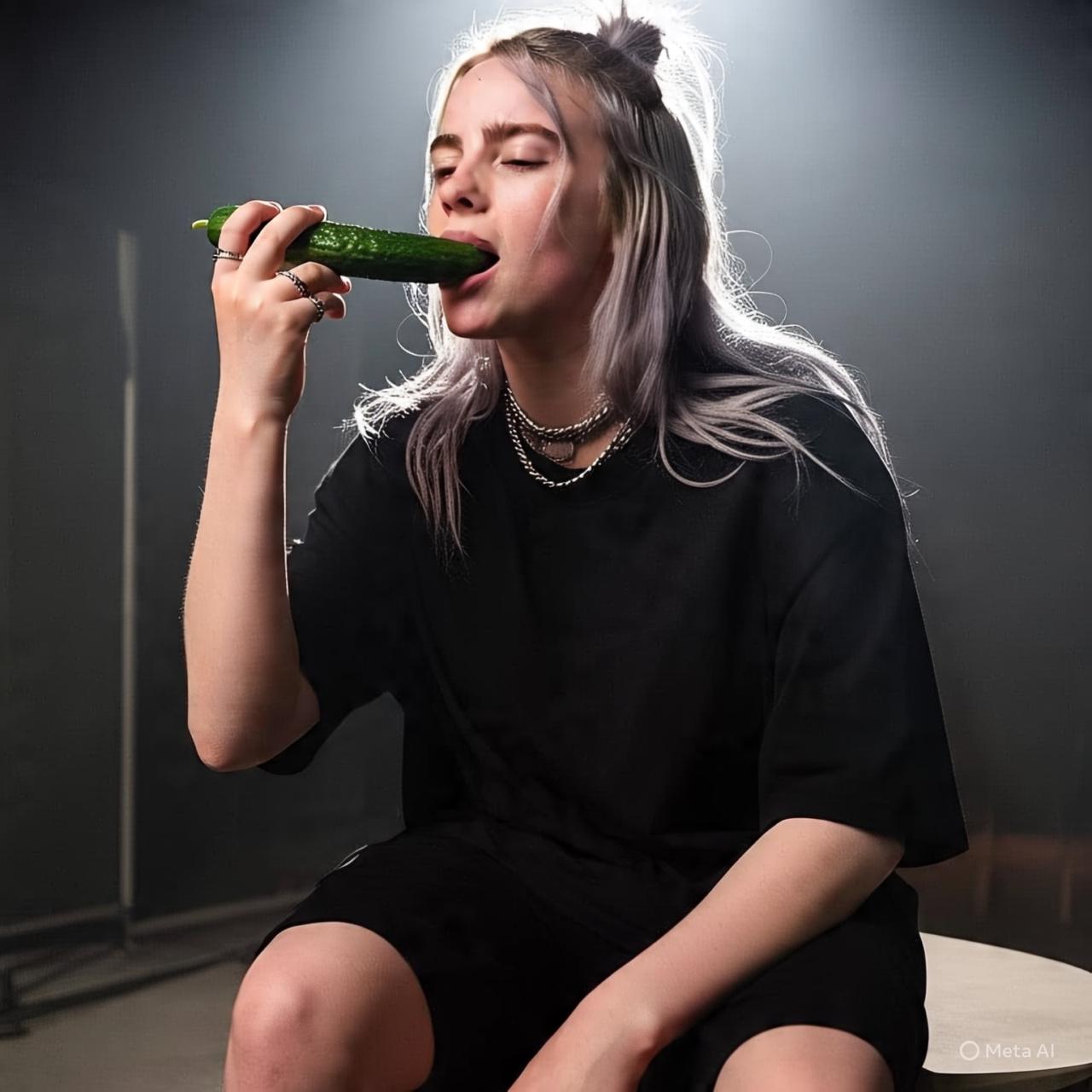 Billie Eilish gone-wild booty clap