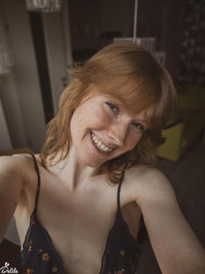 Happy and freckled
