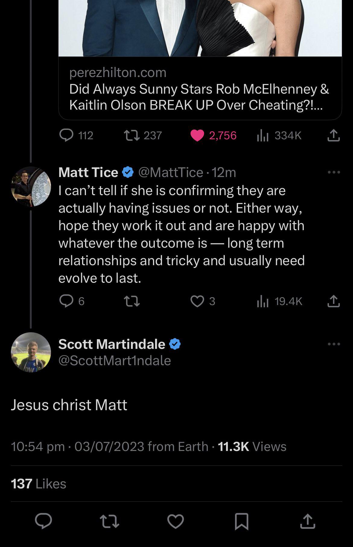 Kaitlin Olson about the cheating rumors : rFauxmoi