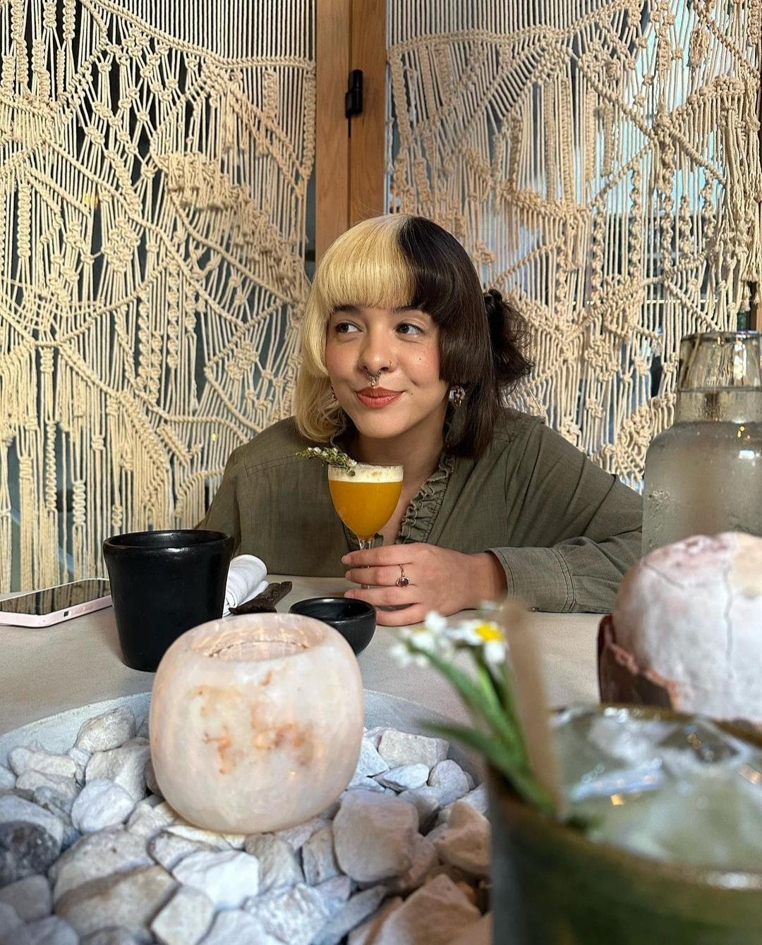If youre curious what Melanie might be drinking in this photo, its  PROBABLY a simple apple smoothie. : rMelanieMartinez