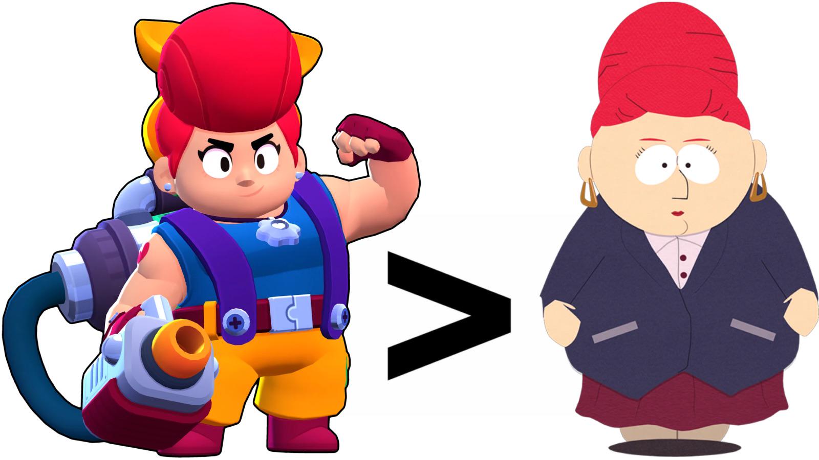 YKnow, For Some Weird Reason Pam From Brawl Stars Somewhat Looks Like Sheila Broflovski From South Park. : rsouthpark