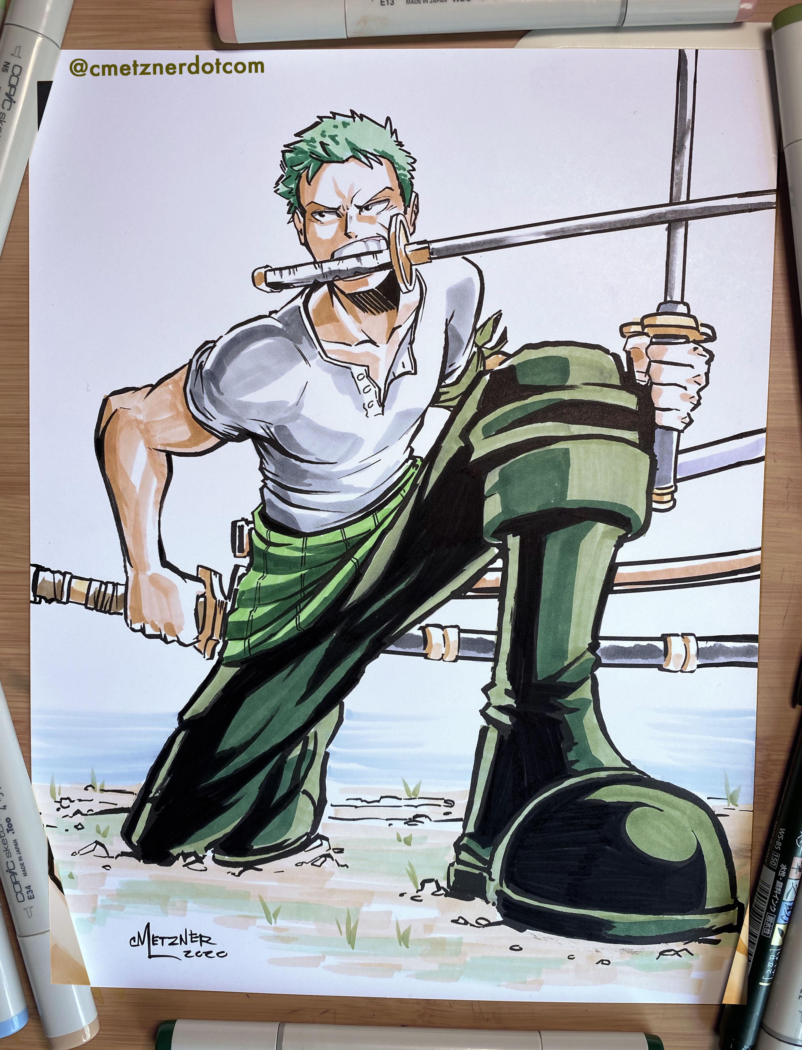 Voir plus d'idées sur le thème zoro, dessin one piece, . Hereâs my drawing of Zoro! : OnePiece