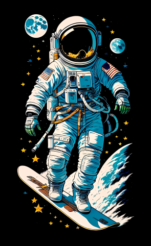 Astronaut Surfer (2880×4712)