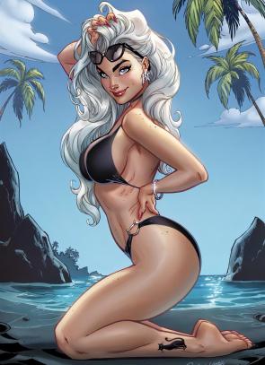 New Marvel Swimsuit cover by J. Scott Campbell 🐈‍⬛