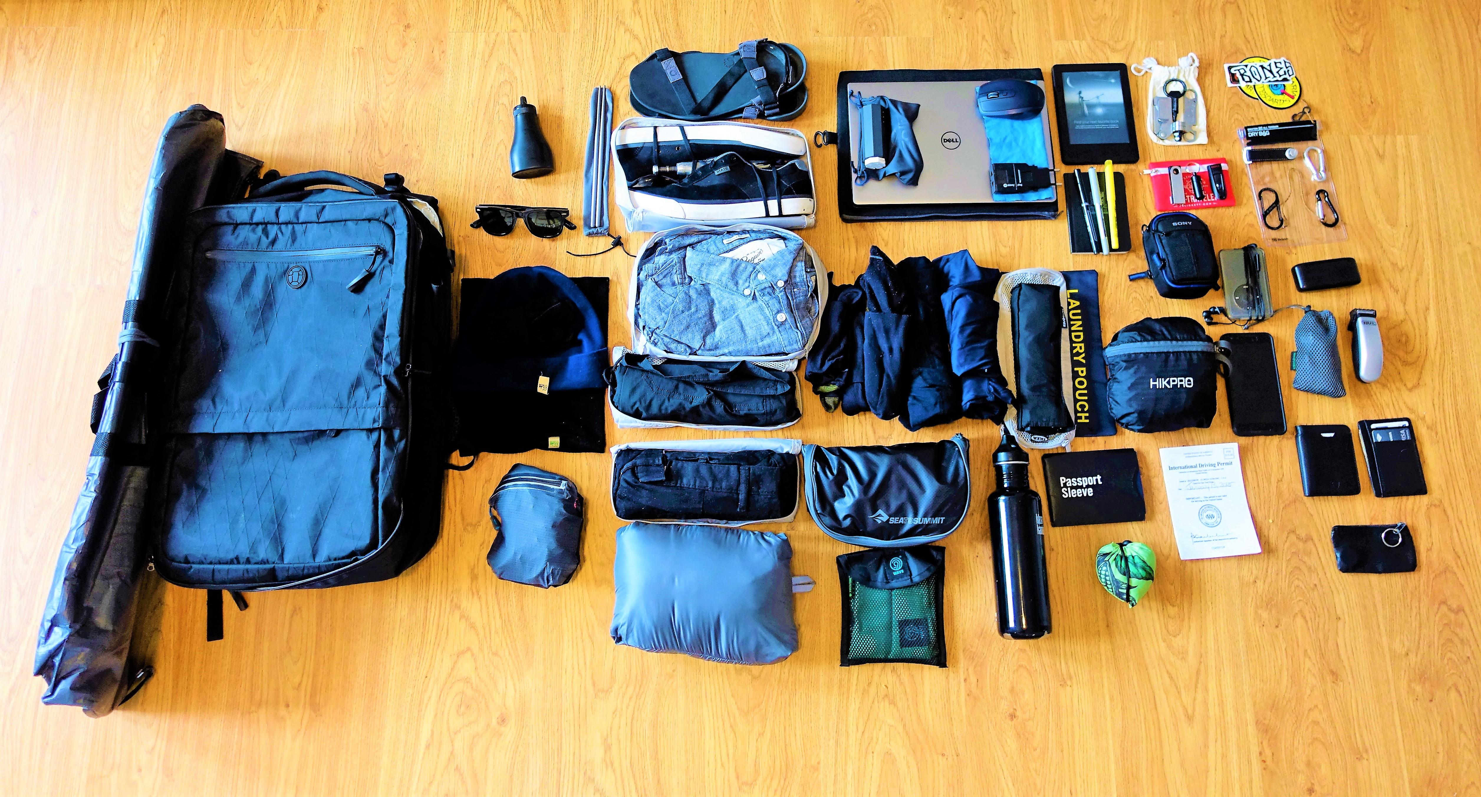 One Bag Packing List For Traveling Indefinitely Onebag