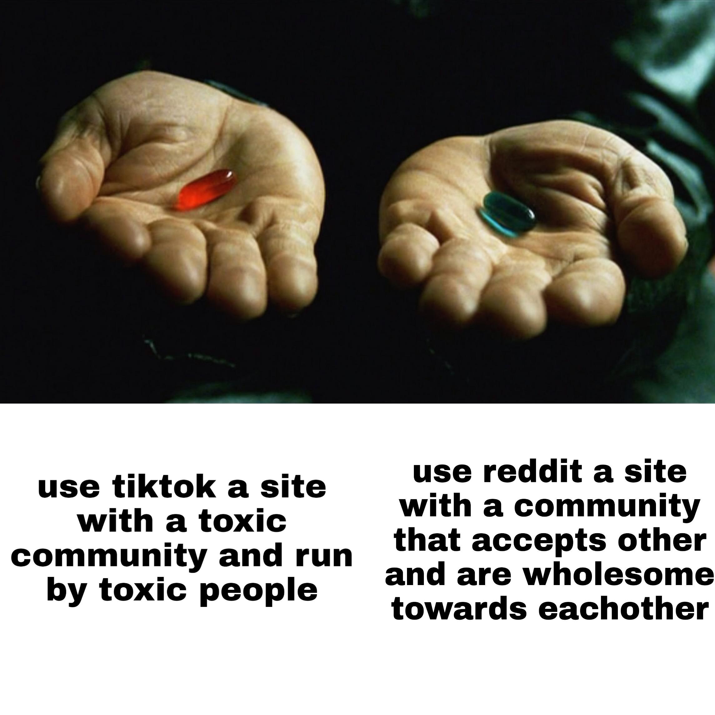 There are a lot of memes out there, but there's always room for more. Red pill or blue pill : dankmemes