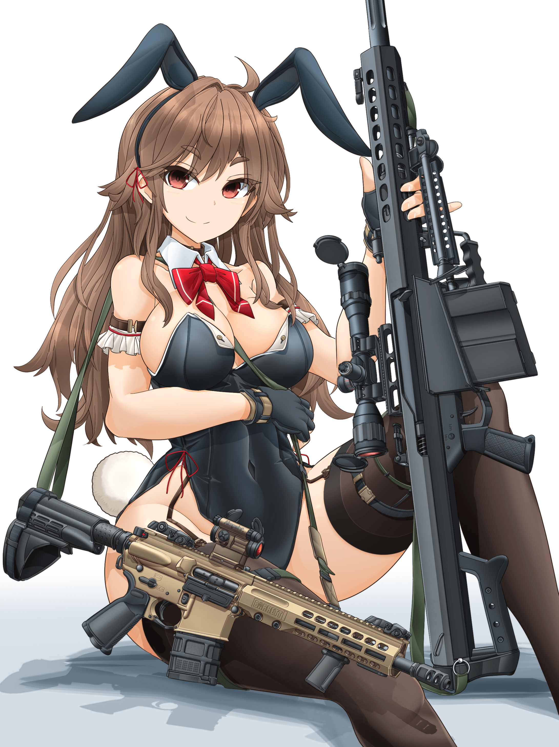 Bunny with a Barrett : rwaifuswithguns