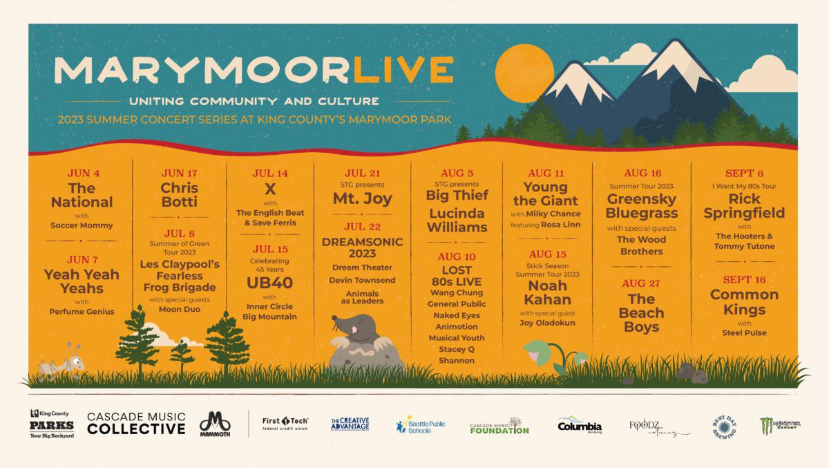 Complete Marymoor Live Calendar Posted R KEXP 