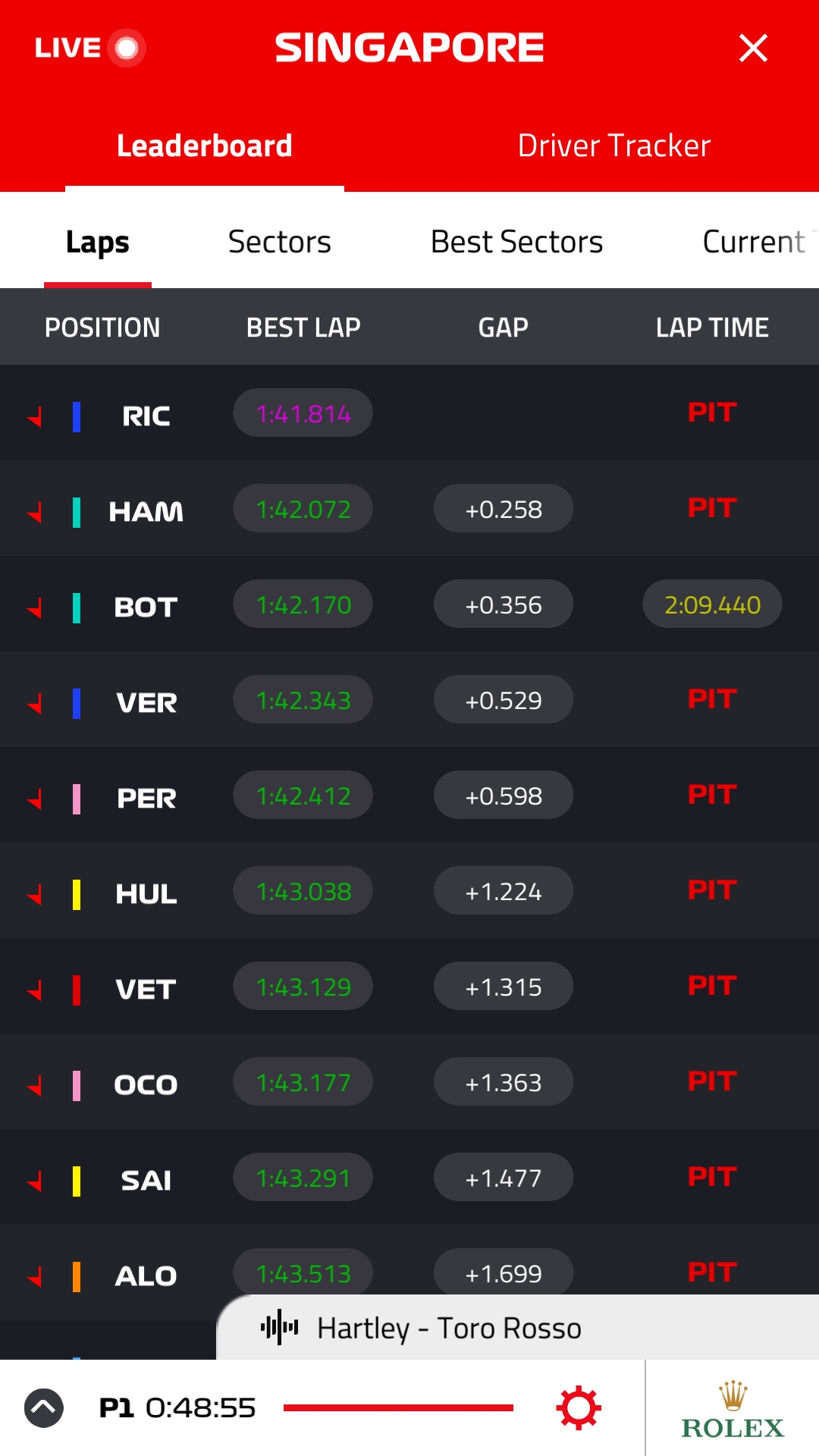What Are Your Thought On The New App Live Timing Formula1