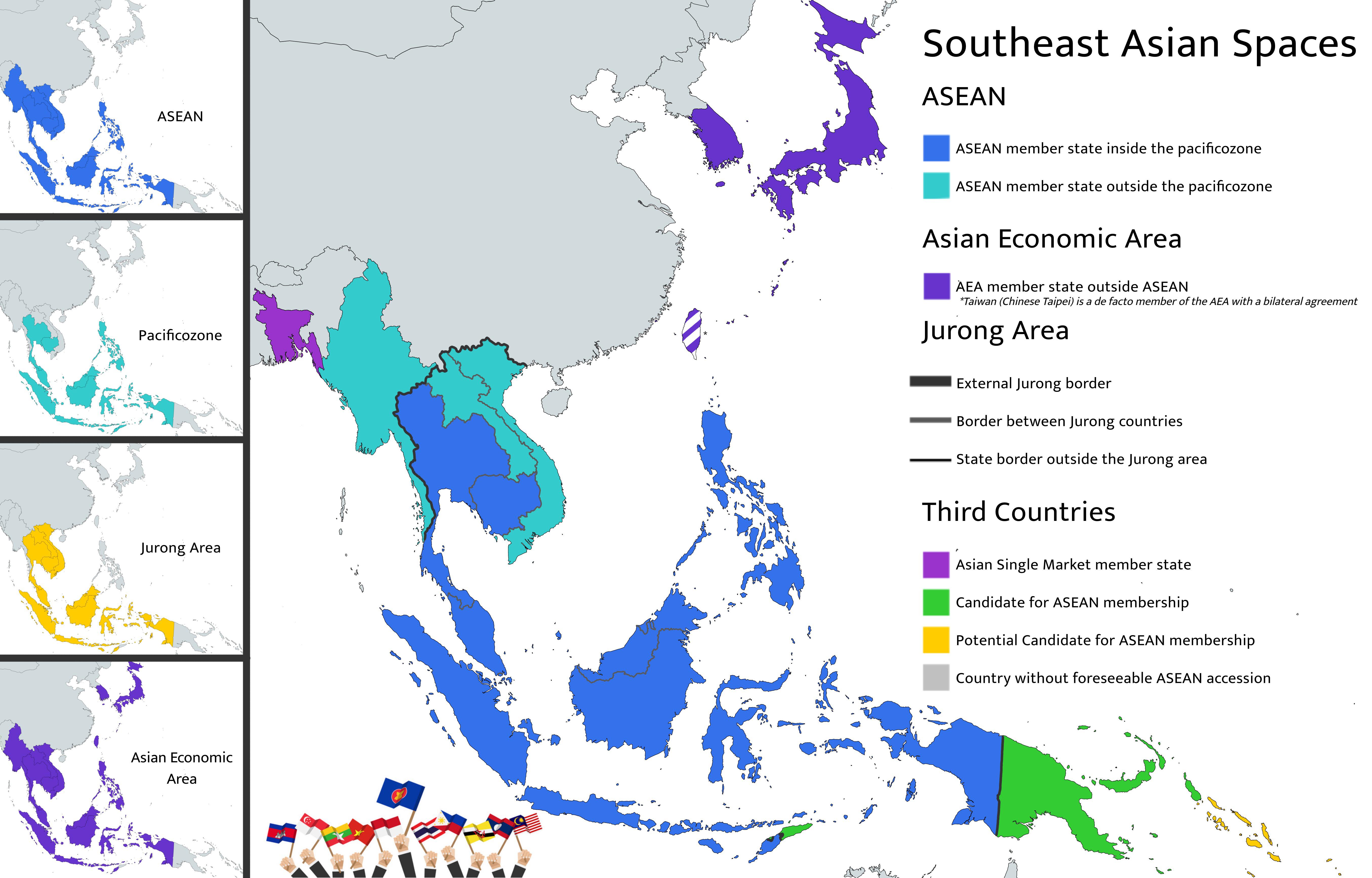 Southeast Asia Map With Countries South East Asia Map With Country 