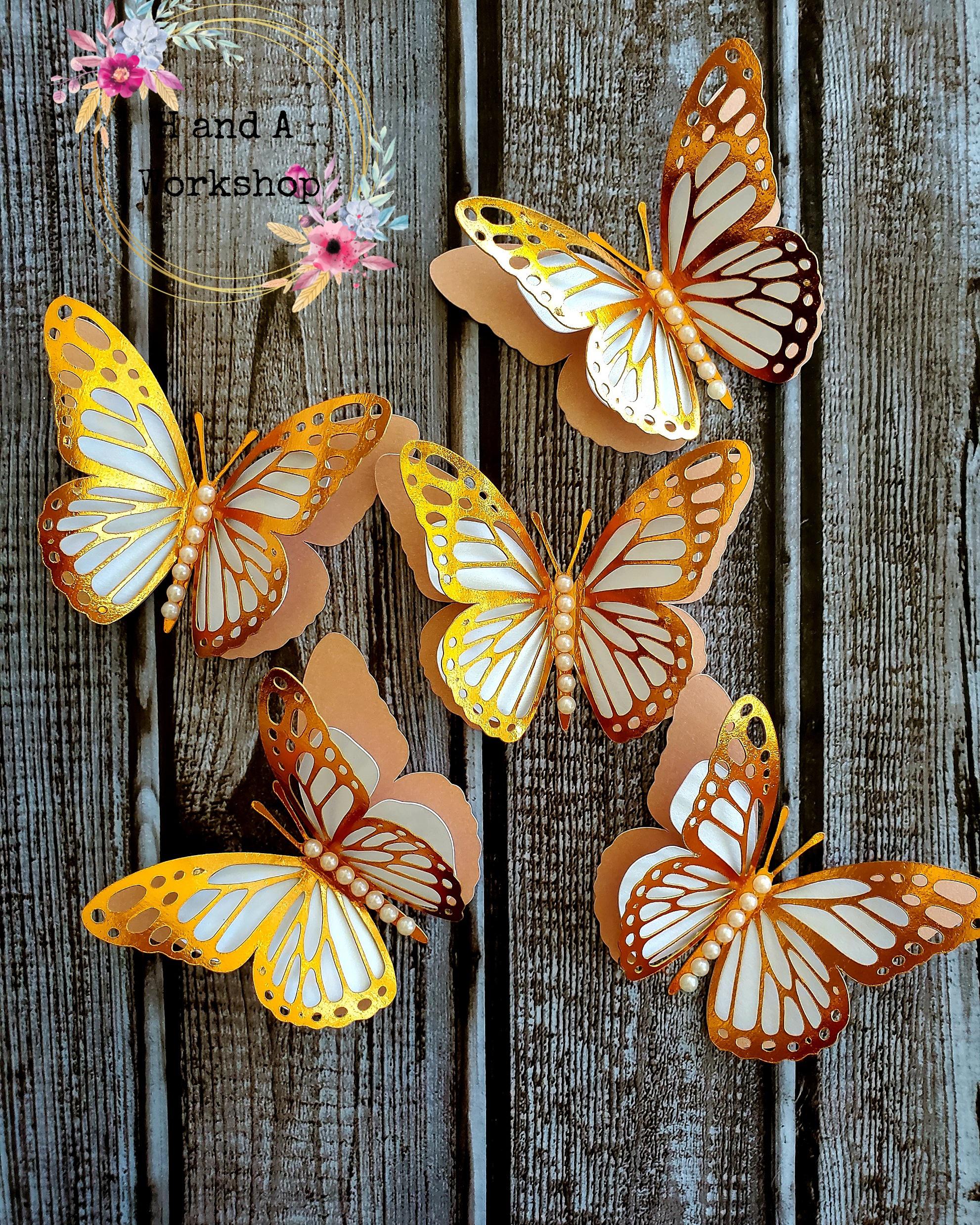 If you cut these paper butterflies out on a cricut or other cutting machine, you'll want to be. 3d Butterflies I Made Them For A Project That I M Working On Cricut