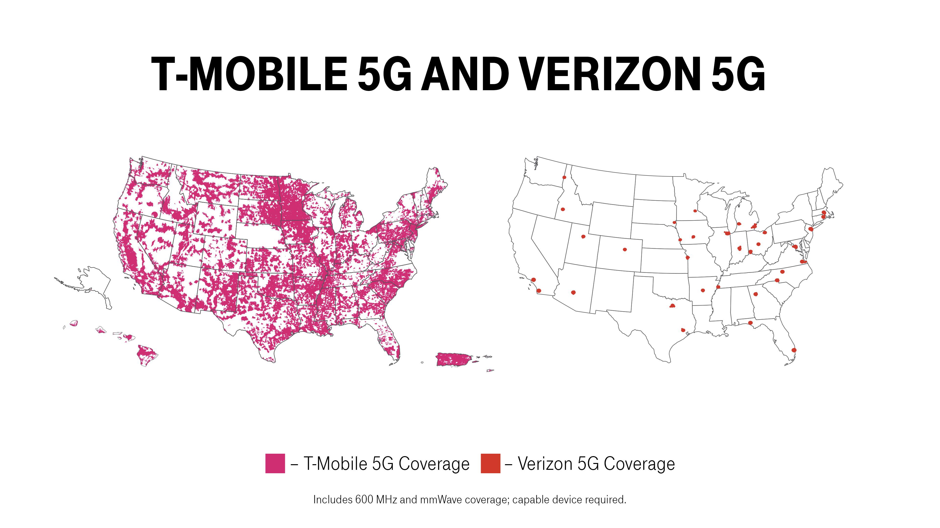 Verizon offers mobile and landline communications services, including broadband internet and phone service. Discussion T Mobile Compares Verizon S 5g Coverage Map Thoughts Tmobile