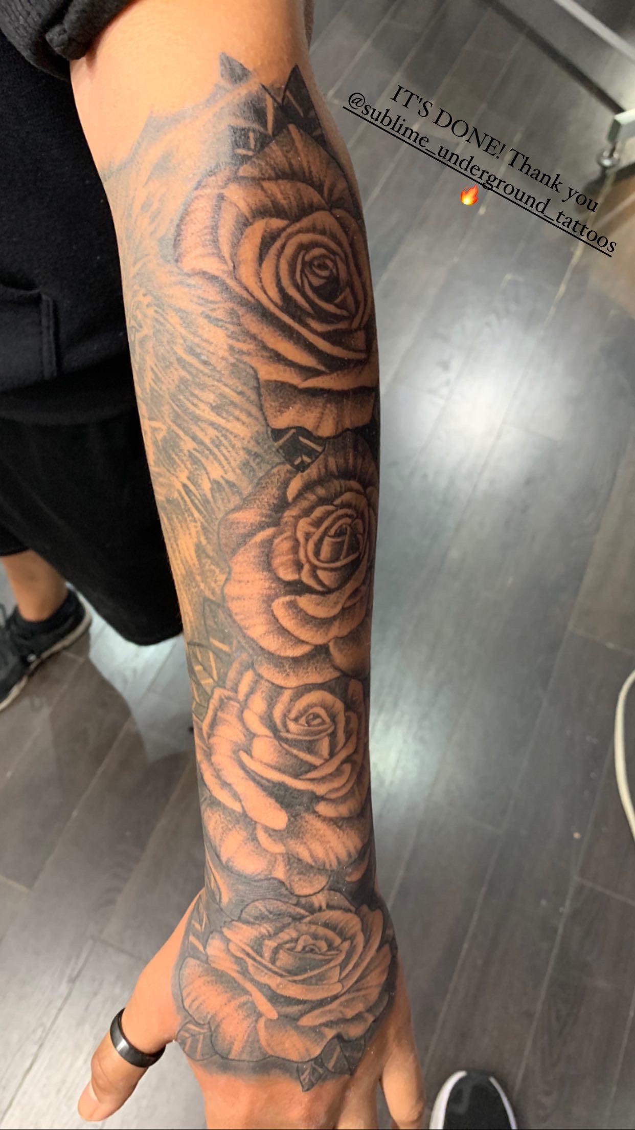 Wolf + Rose Tattoo (Done By Richard H, Sublime Underground Tattoos, Toronto, Canada) : R/Tattoo 2208_x_1242_jpg