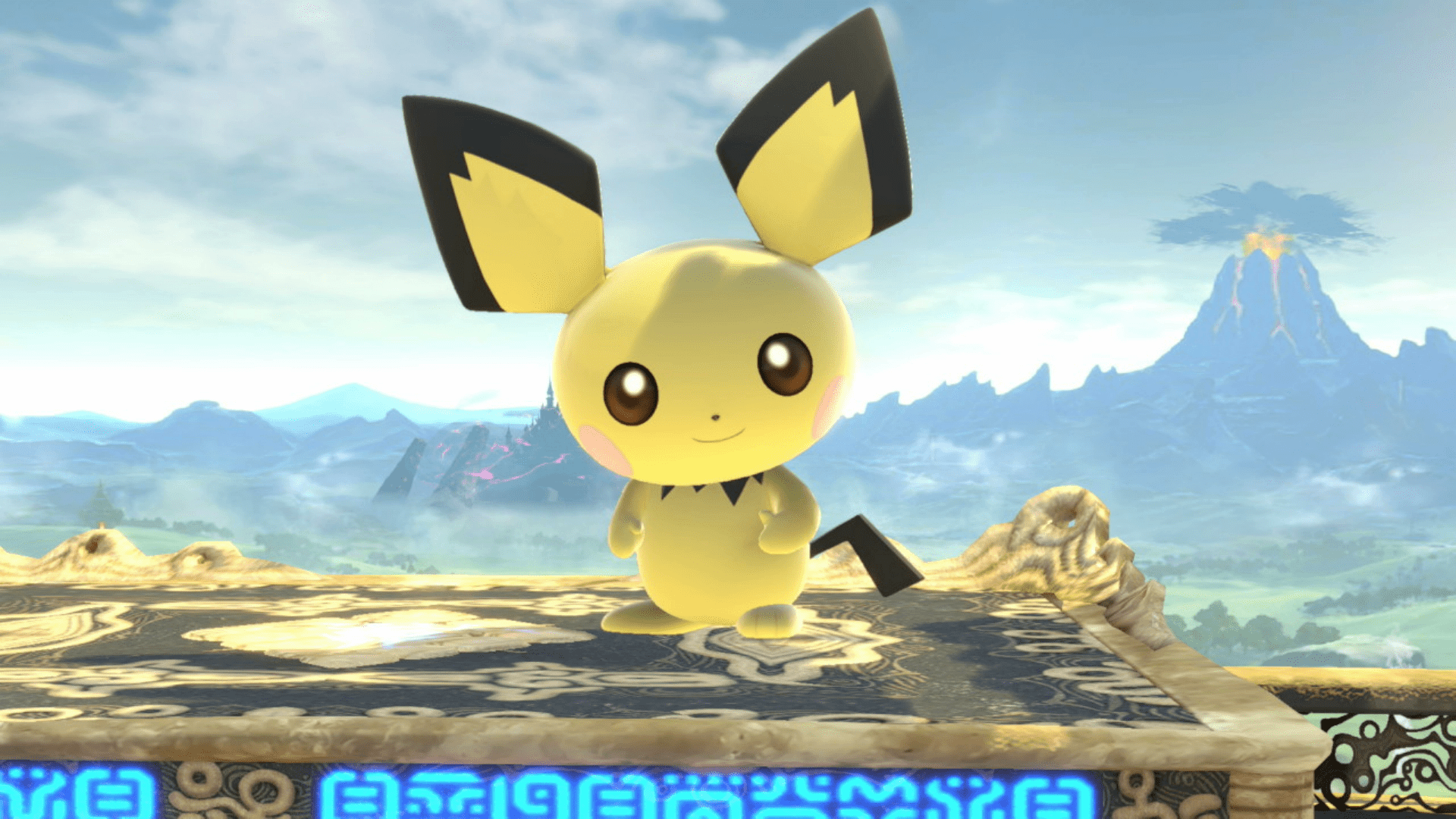 The face he makes when he does the ledge jump get up at the top of it is too cute. Cute Pichu Smashbrosultimate