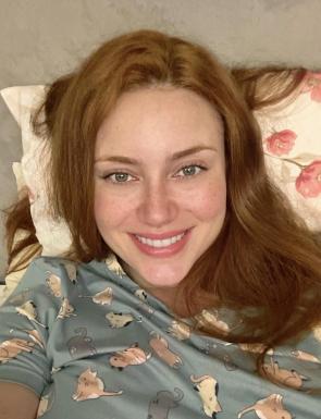 In bed with my pj’s. Am I cute?