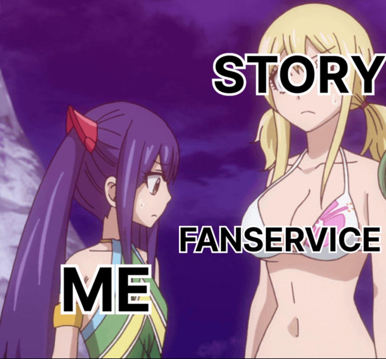 Por que vocês pensam em fanservice em anime? : ranimequestions