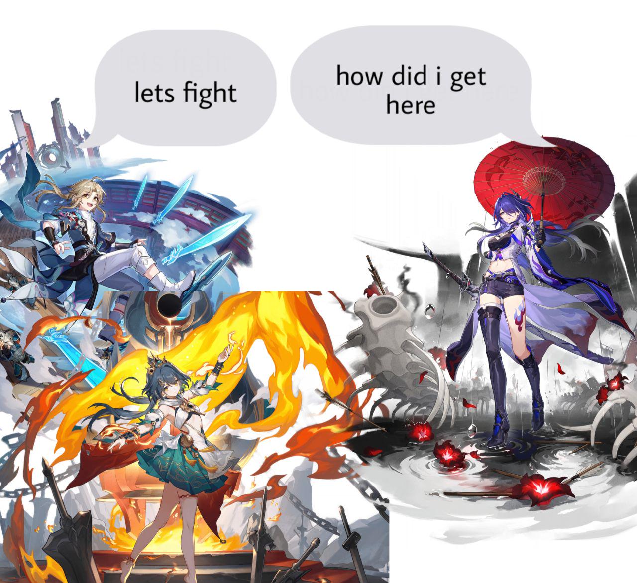 Since Acheron is a swordswoman, and is basically tied to her sword, how would Yanqing and Yunli react if they ever met her? : rHonkaiStarRail