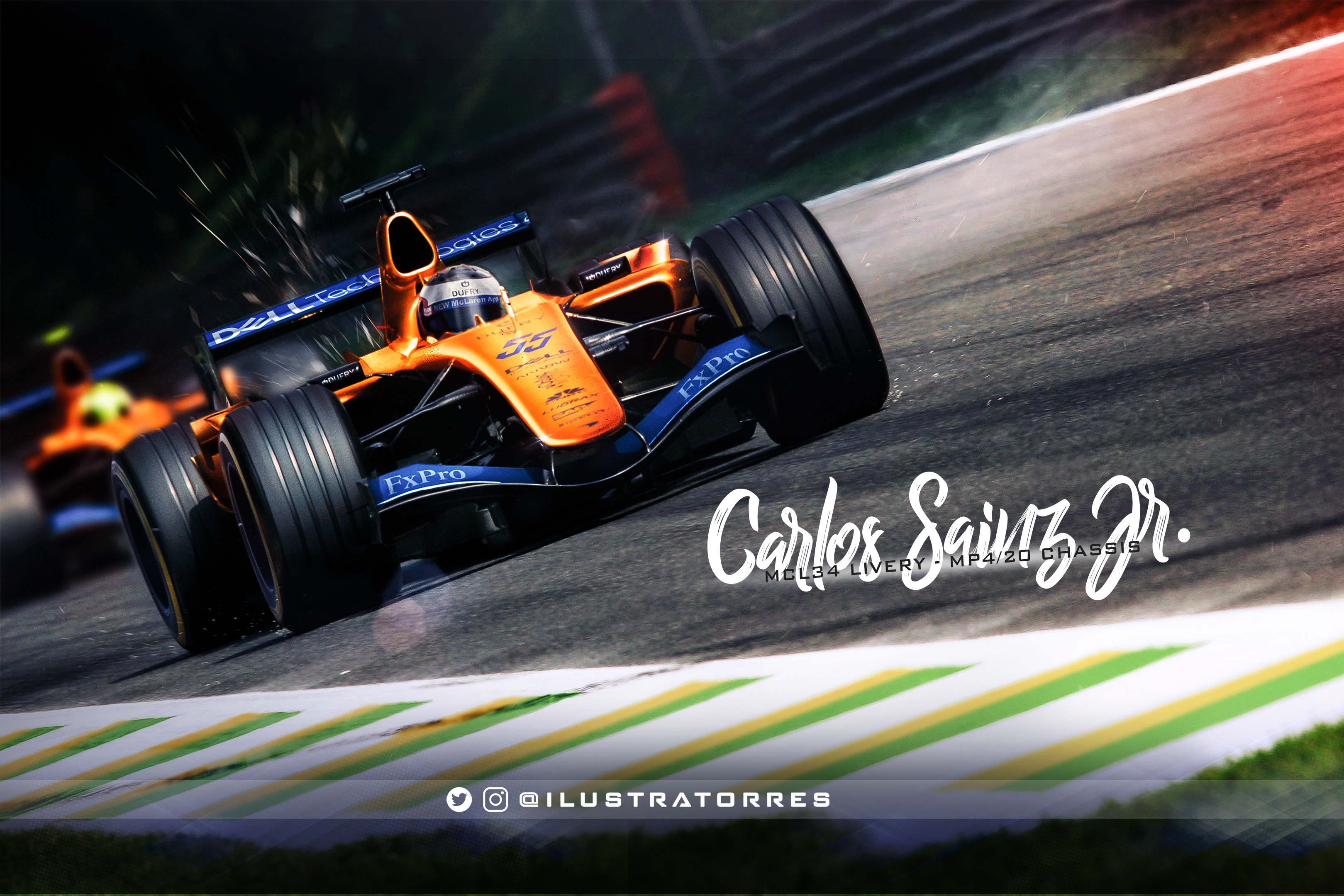 Mcl34 Livery On The Mp4 20 Chassis Formula1