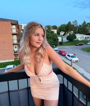 on the balcony