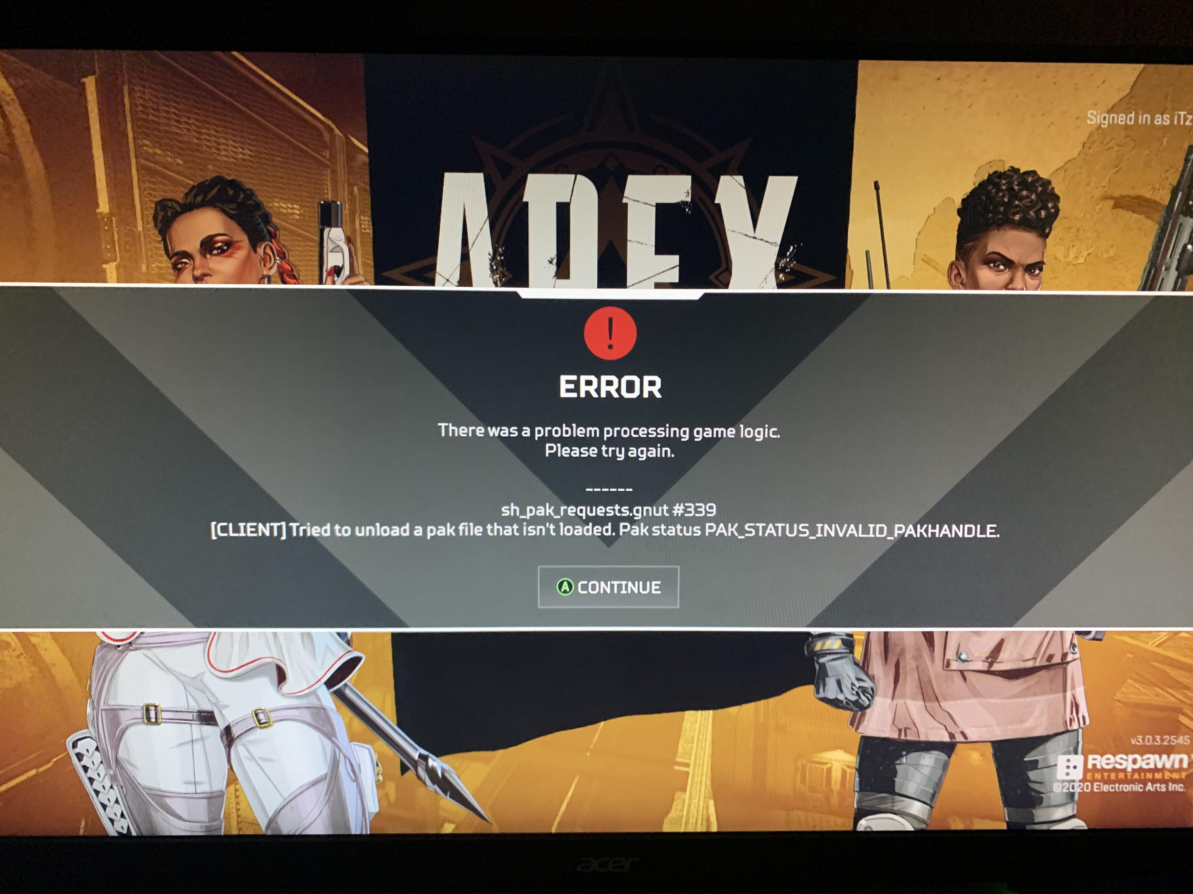Play apex legends for free* now on playstation 4, playstation 5, xbox one, xbox series x|s, nintendo switch, and pc via origin and steam. Apex Is Very Buggy For Me Right Now Xbox Keeps Saying I Have A Problem With Saved Games And To Clear The Cache I Have Tried Clearing The Cache Reinstalling Apex And