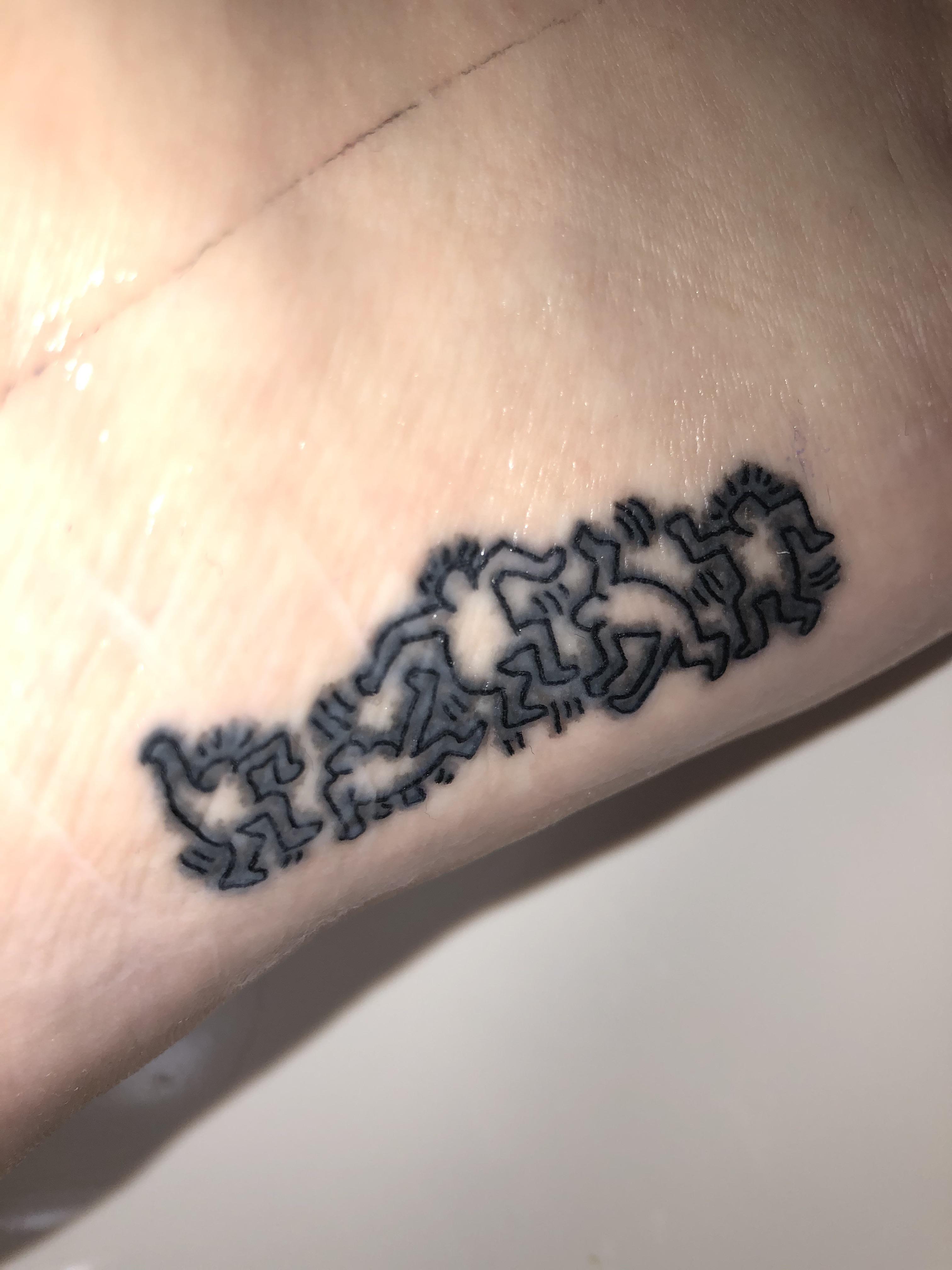 Why Does My New Tattoo Look Like This It S About 2 Days Old And I Just Removed The Wrap Since Half Of It Came Off Will The Smudges Go Away Or Is