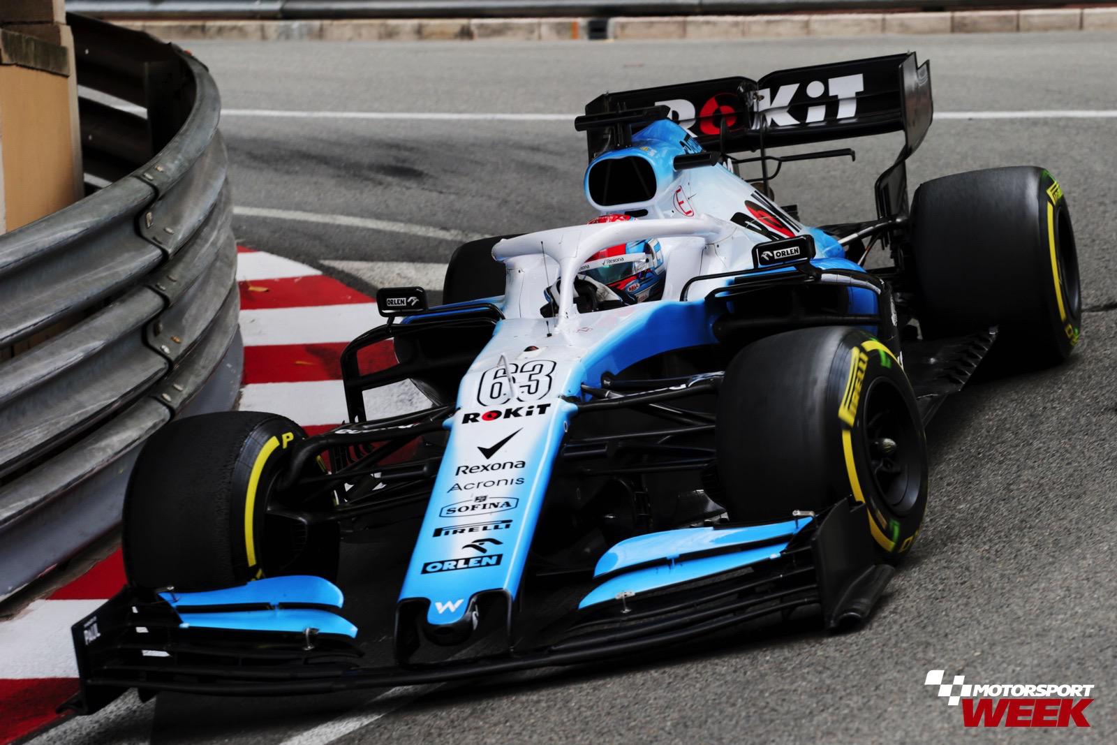 George Russell On Track In The Fw42 At The 2019 Monaco Grand