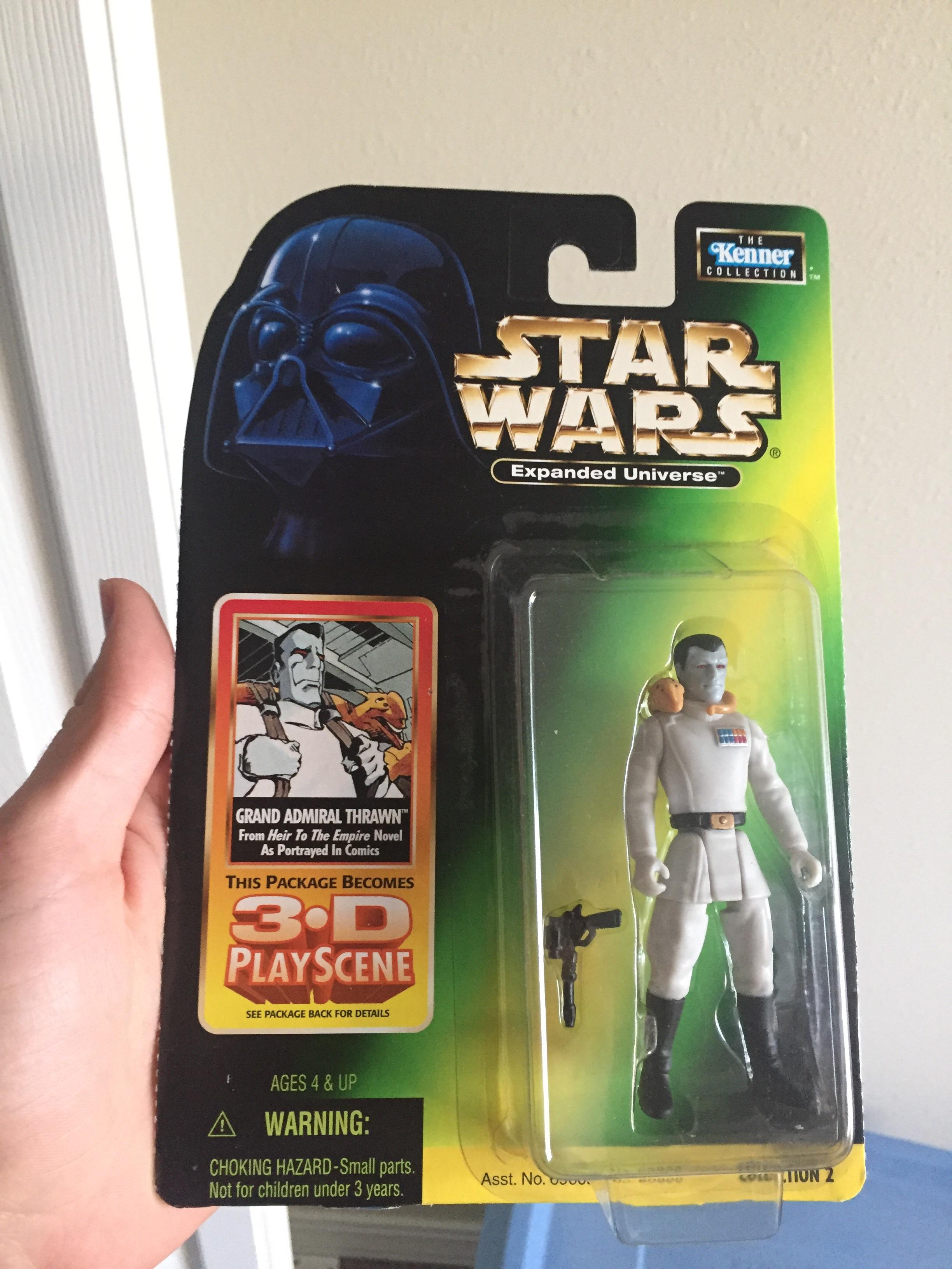 A grand admiral thrawn action figure from the 90's