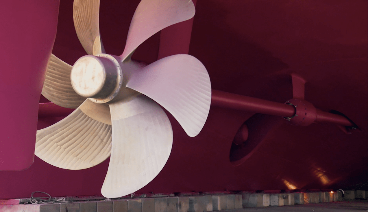 Giant Freshly Made Propeller On Nova Ultimate Cruise Ship