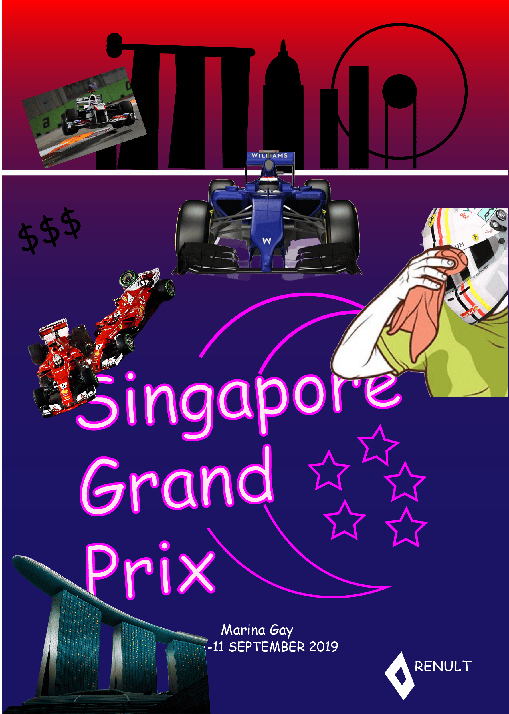 Renault Singapore Grand Prix Poster Formuladank