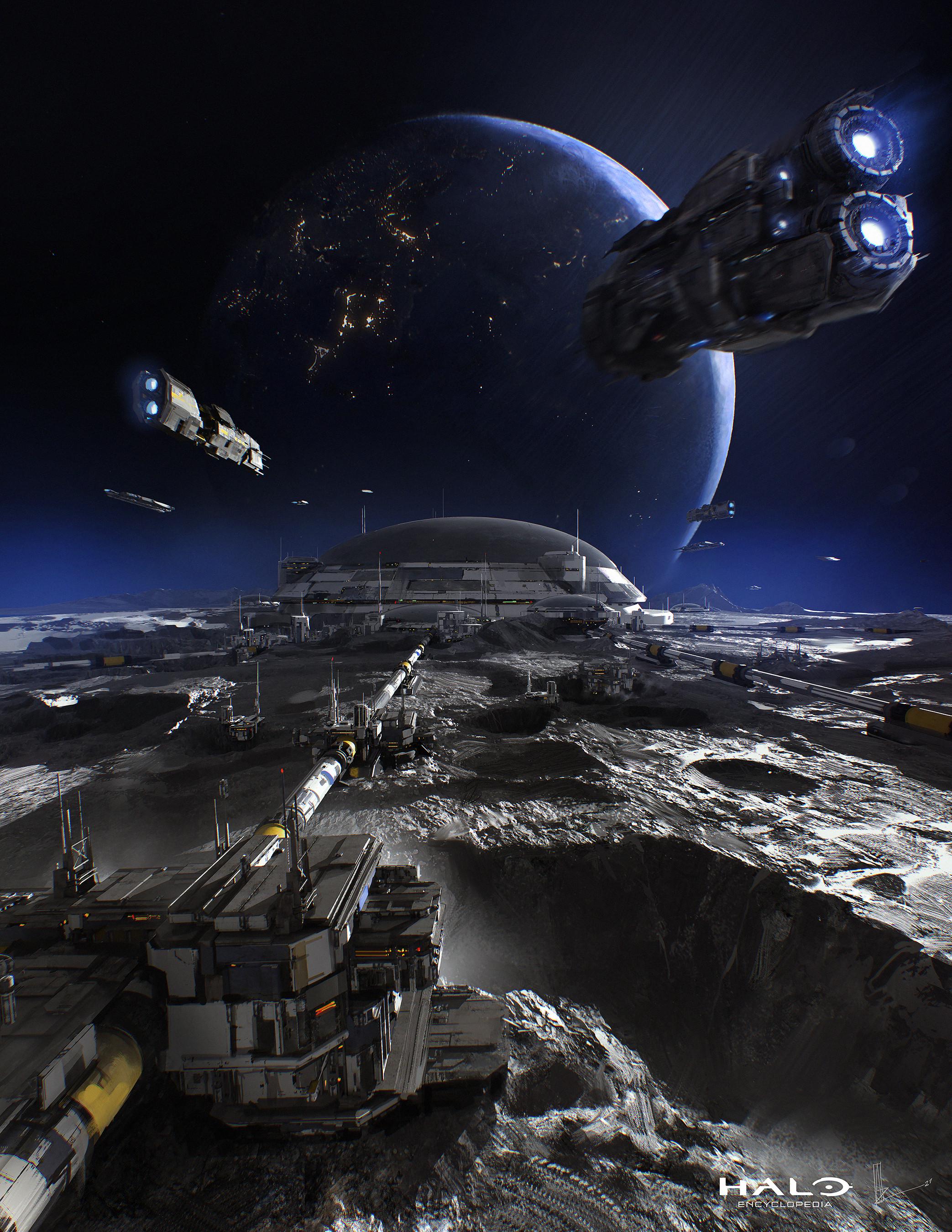 Any thoughts on when this picture is set and what those proto halcyon  looking ships are? : rhalo