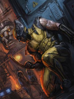 Insomniac Wolverine fanart by @cloganart