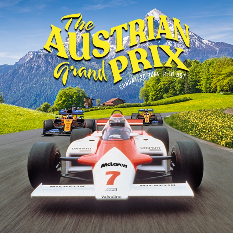 Mclaren S Poster Featuring Lauda For The Austrian Gp