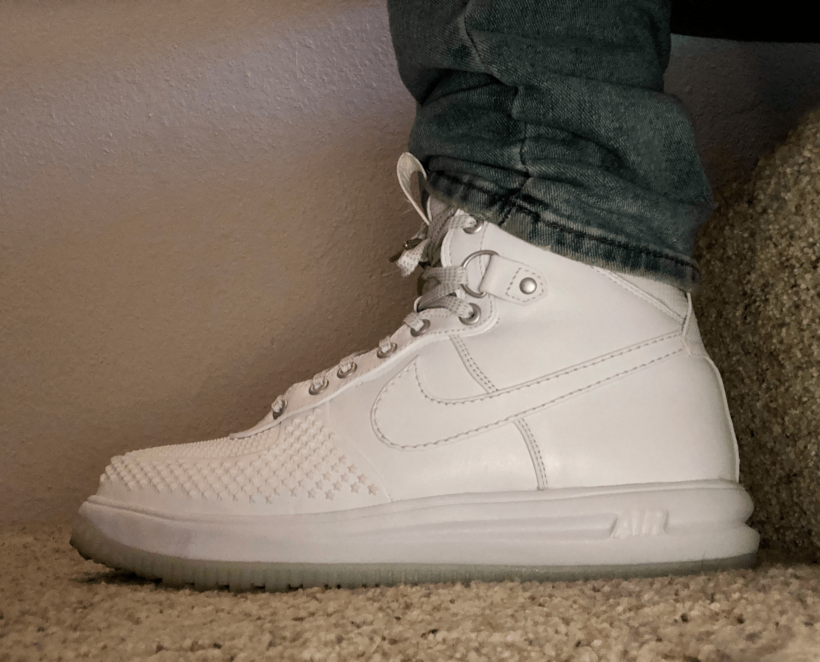 4th Wedding Anniversary Today Wife Told Me To Dress Up For Dinner So I M Rocking The Air Force 1 Lunar Duckboots From 2017 Sneakers