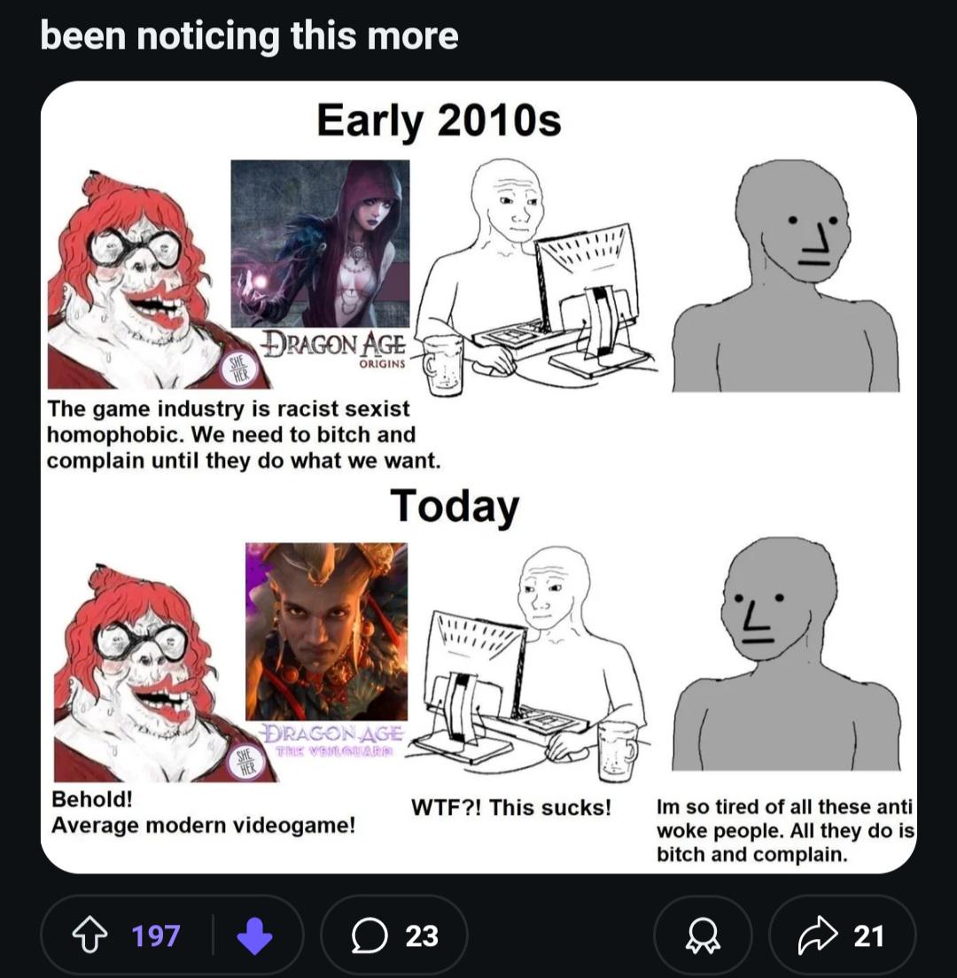 You see I have drawn you as the ugly wojack... : rGamingcirclejerk