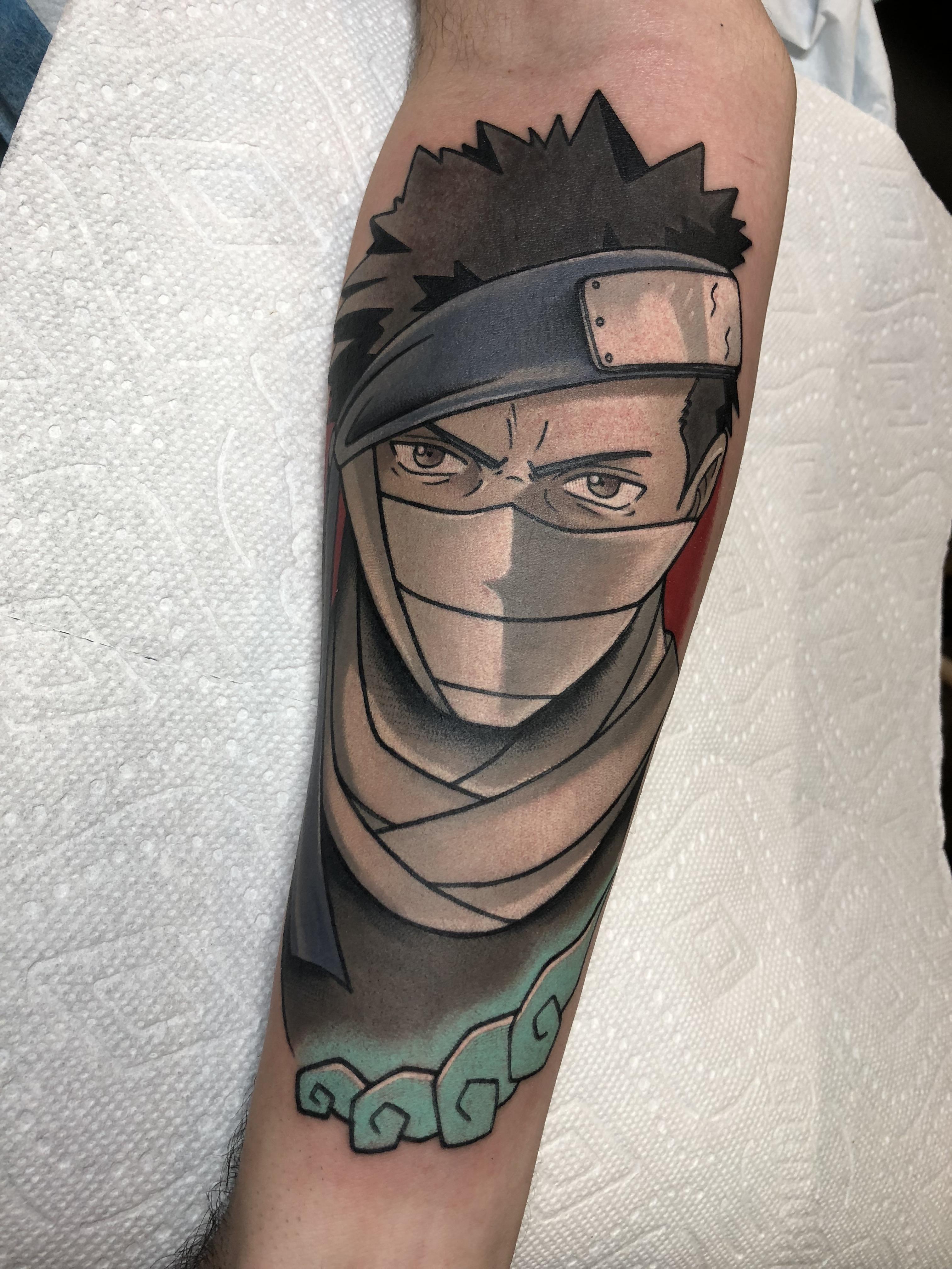 Zabuza Momochi From Naruto By Chris Mesi Black Dahlia Tattoo In Woodbury Nj Tattoos