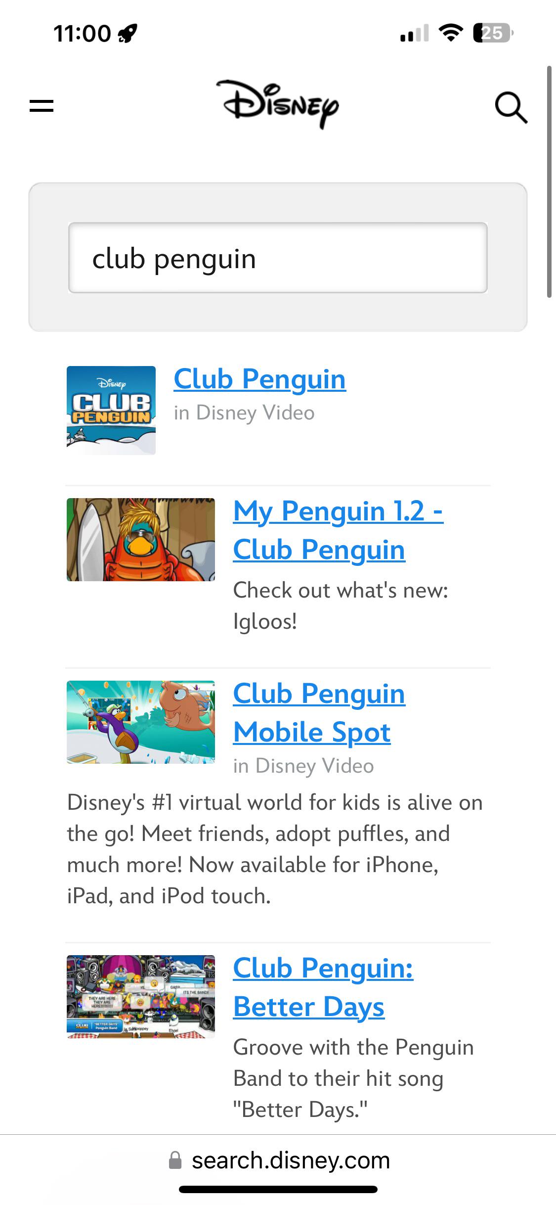 Disneys website still has old CP videos archived : rClubPenguin