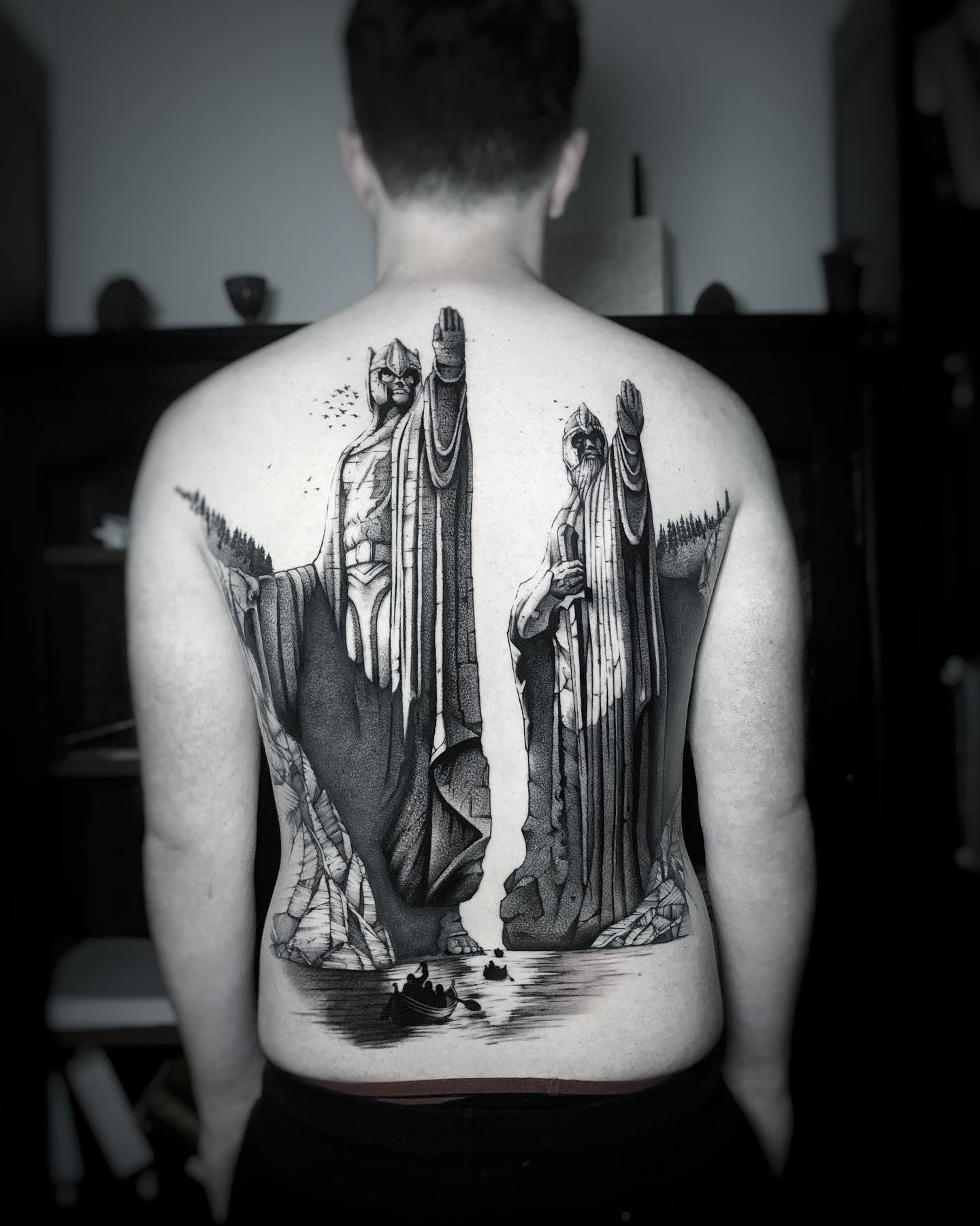 A R G O N A T H , Lord Of Rings's Tattoo By Lahhel Done At The Baron Noir's Shop In Bordeaux, France. Insta : @Baron.noir.tattoo : R/Tattoo 1800_x_1440_jpg