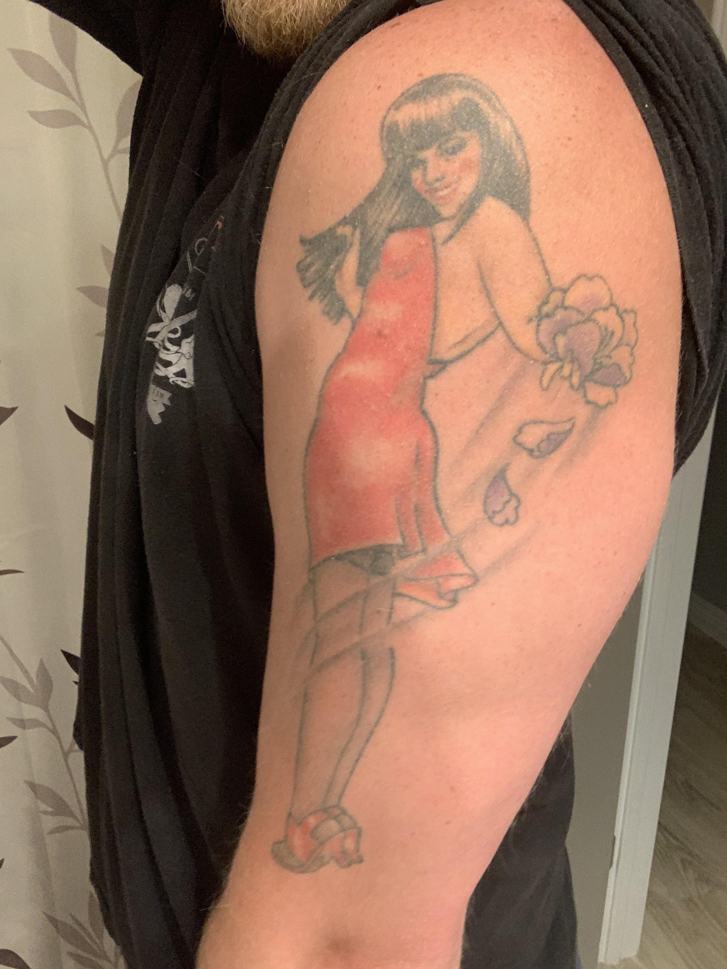 The Wife Wants Me To Cover Up My Ex Would A Koi Fish Do The Trick Fixedtattoos