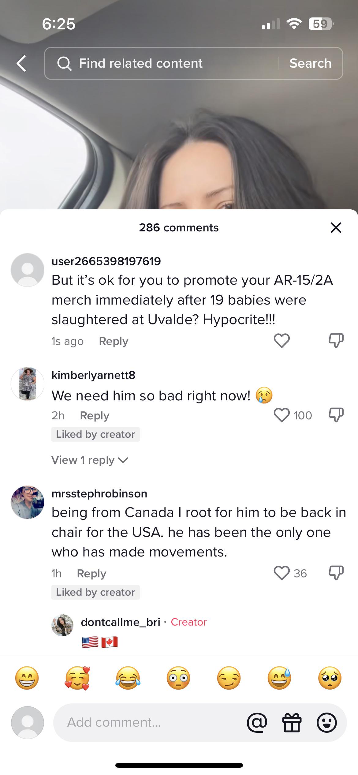 The hypocrisy of @dontcallme_bri - we all remember her promoting her  discount code for her AR-15 merch tshirts HOURS after Uvalde… right? :  rtiktokgossip