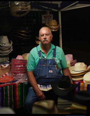 Hat Salesman at The Rodeo