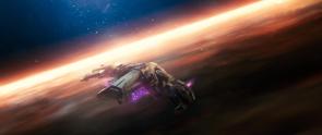 Concept of Sting Spaceship made for sci-fi RPG Frontier: Path of Shadows. OC