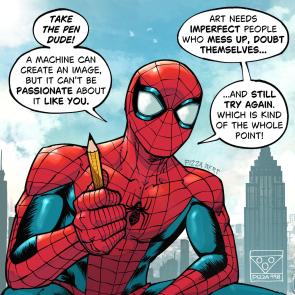 Spidey message (@pizza990)