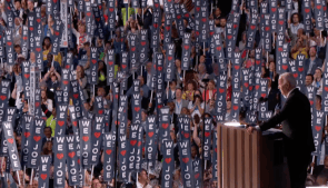 President Joe Biden handed the torch over to Kamala Harris on the first night of the DNC
