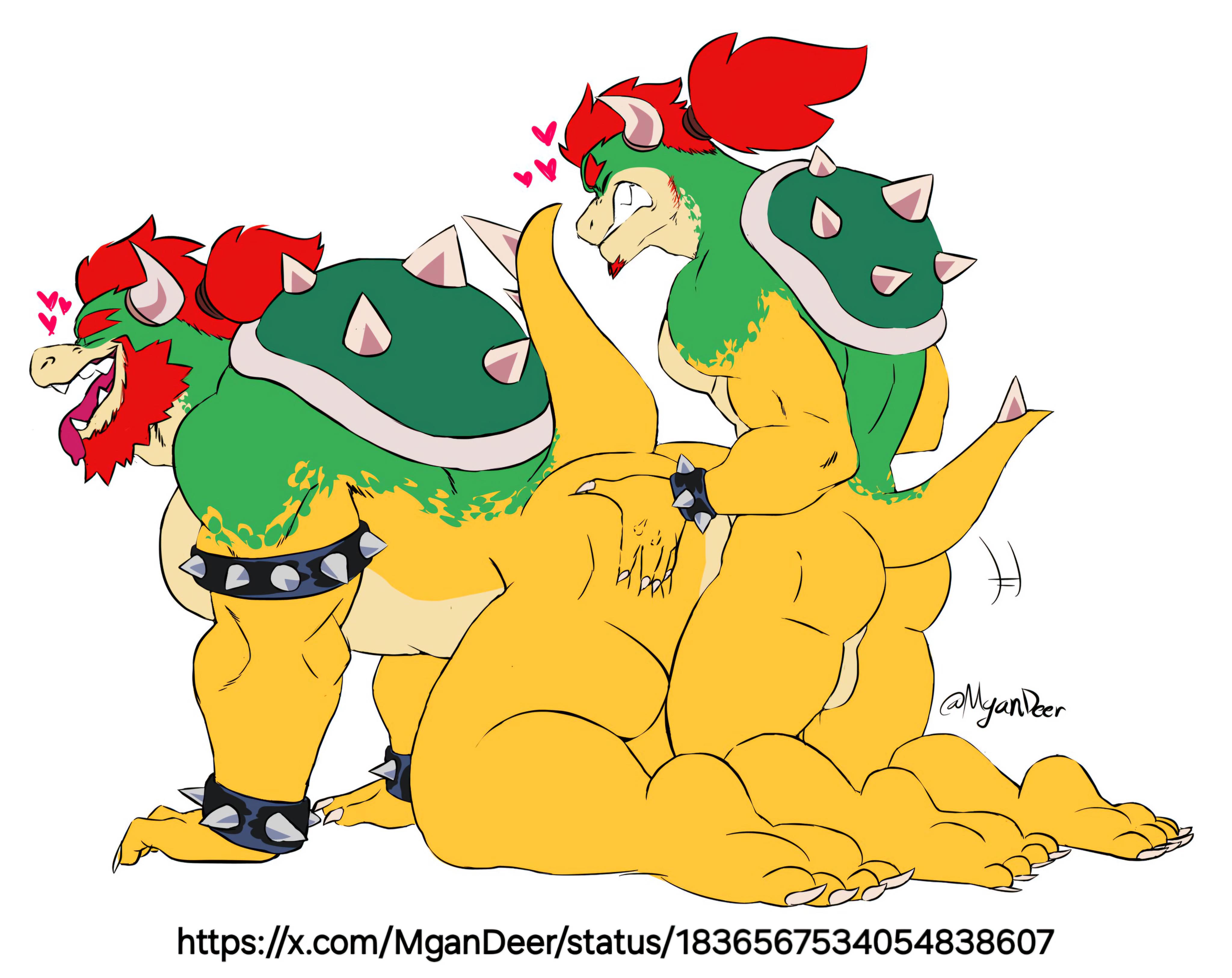 Bowser x Bowser JR. Gay Porn NSFW (@MganDeer) : rBowserYiff