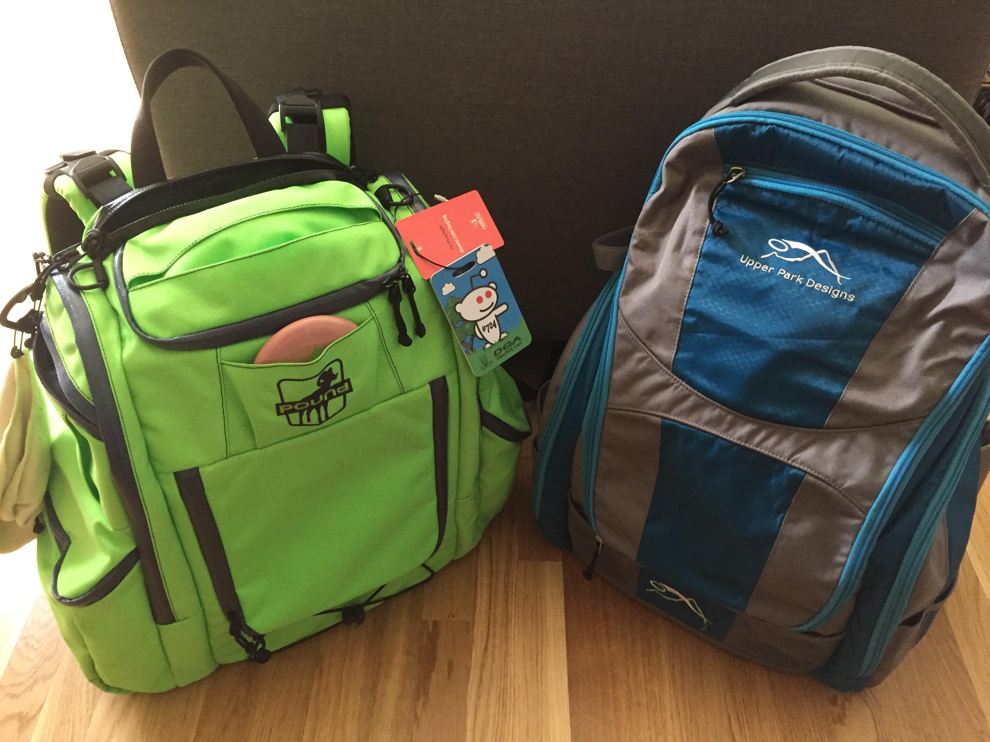 Battle Of The Backpacks Pound Octothorpe Vs Upper Park Rebel V3 Review Discgolf