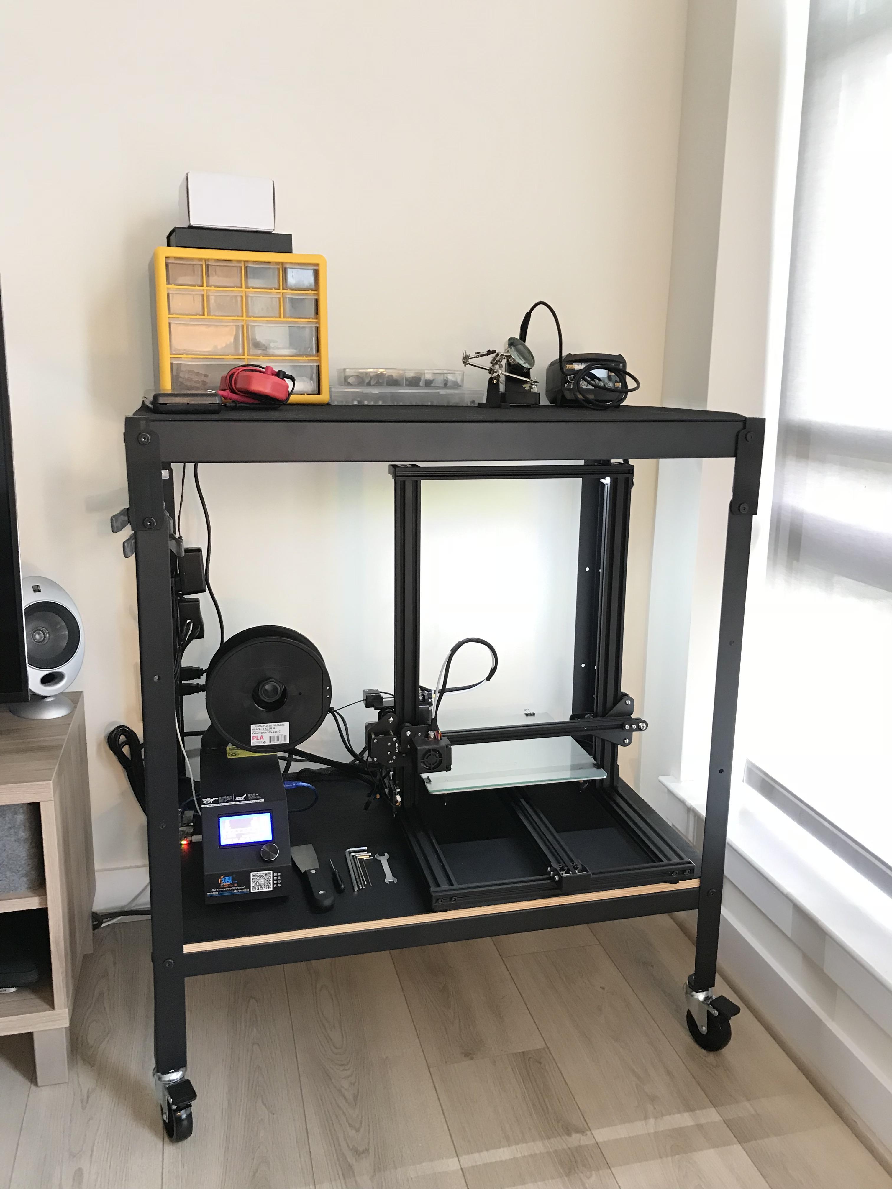 My Modified Ikea Utility Cart For The Cr 10 3dprinting