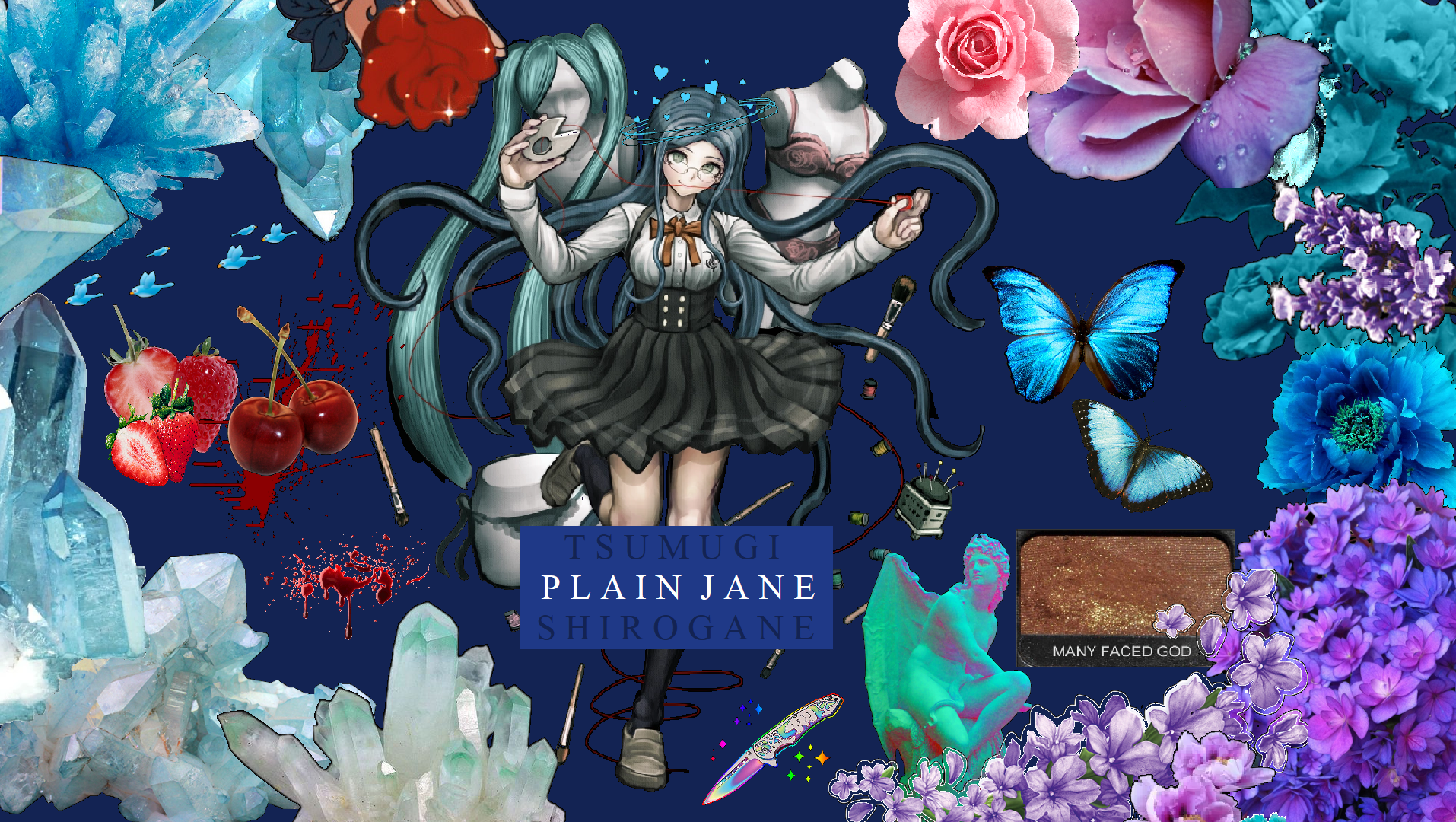 i made a tsumugi shirogane computer wallpaper! requested on tsumugi shirogane wallpapers